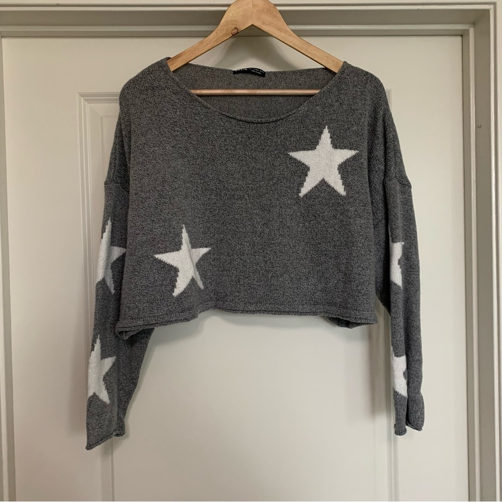 Star Cropped Sweater